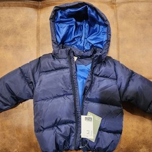 Navy H&M toddler coat